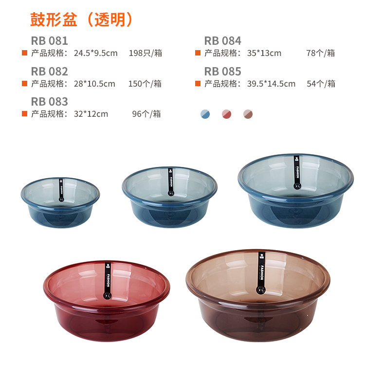 鼓形盆（透明） 真实实拍图 2